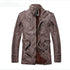 Faux Leather Trench Coat